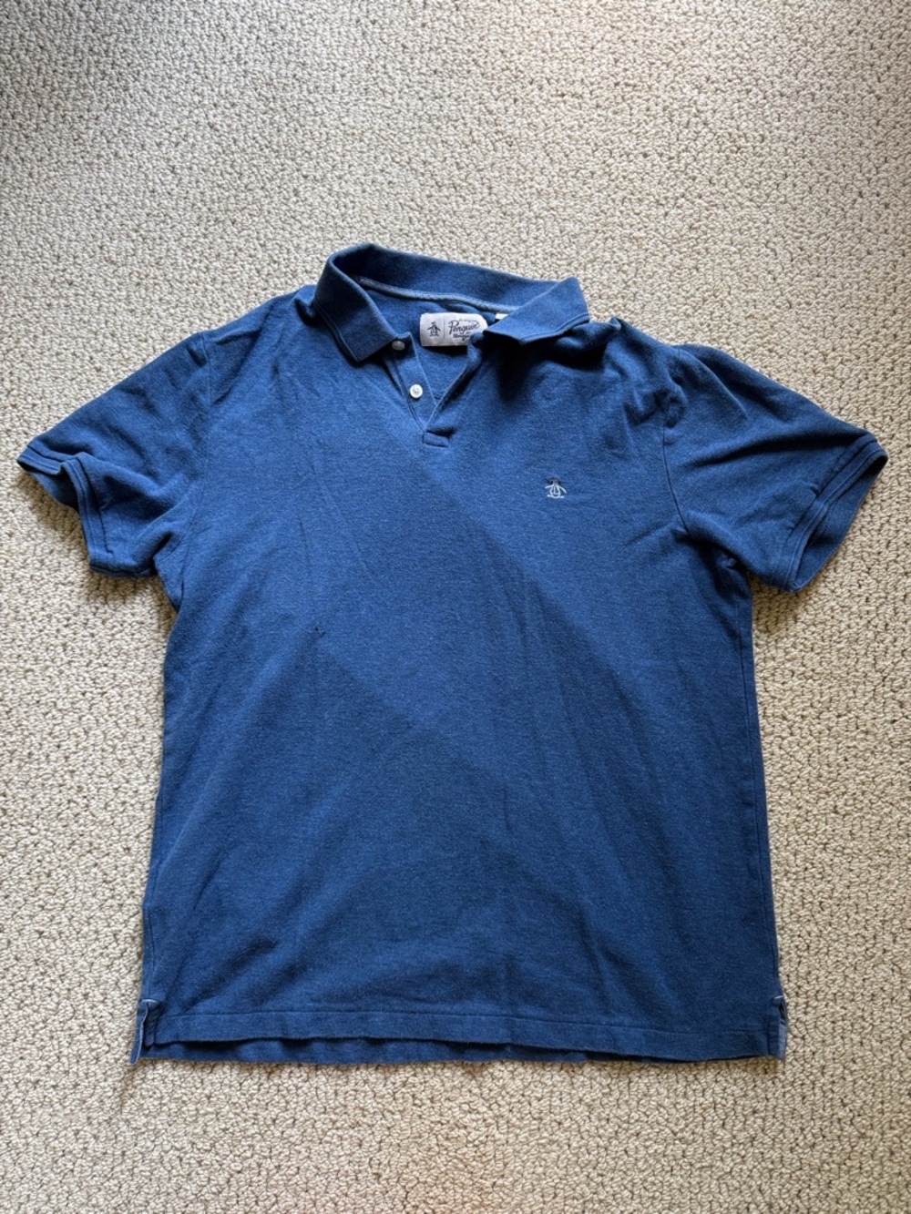 Original Penguin Men's Navy Polo with Subtle Logo